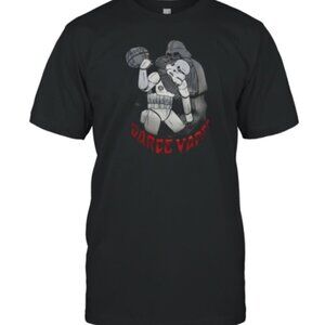 Darth Vader And Stormtrooper Star Wars Cartoon Unisex T-Shirt .